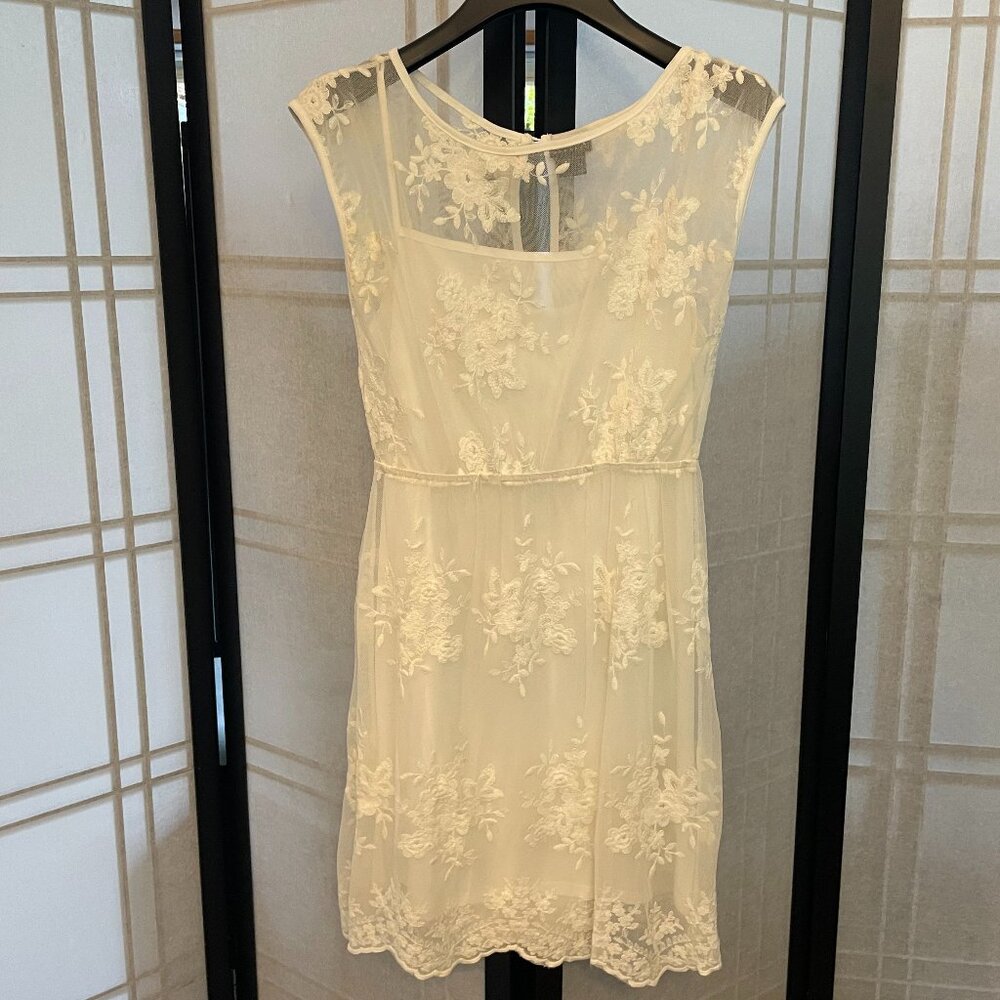 Alloy Apparel White/Cream Lace Dress